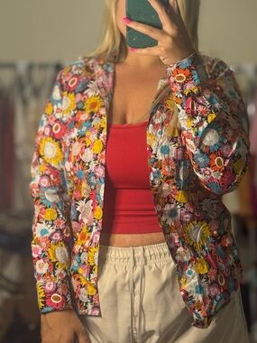 Floral Tunevuse Relaxed Fit Button Down